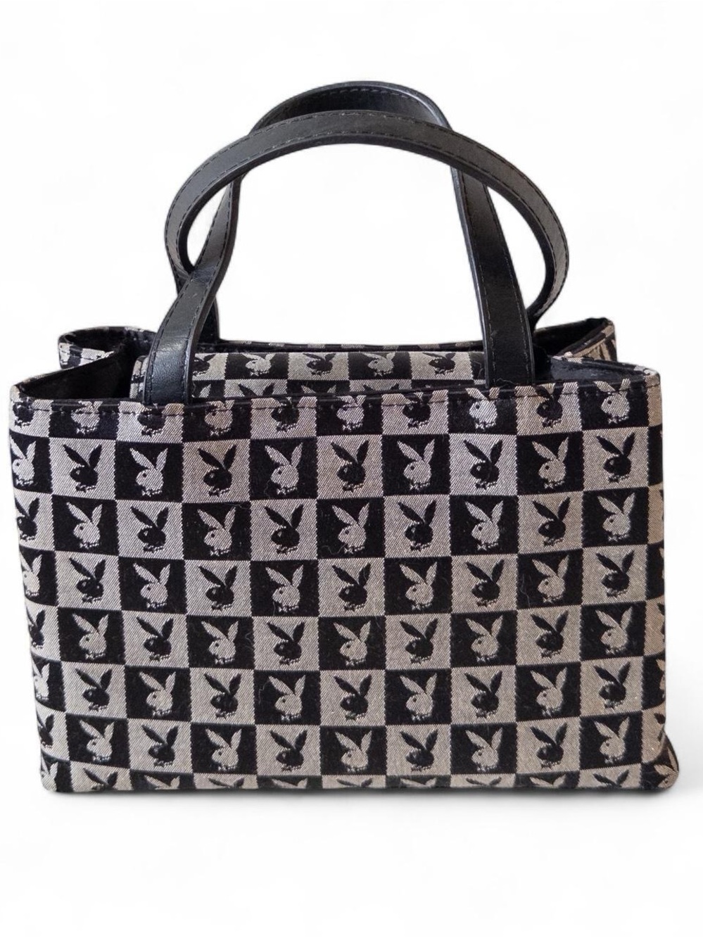 Vintage Playboy Mini Handbag | Bunny Logo Monogram Tote Bag